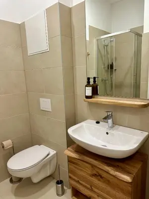 Ein Badezimmer in der Unterkunft FERDI Ottakring
