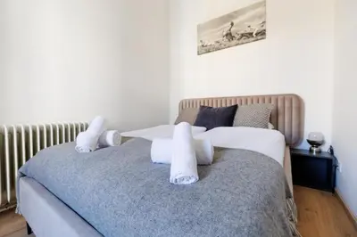Ein Bett oder Betten in einem Zimmer der Unterkunft Central Apartments - Hauptbahnhof