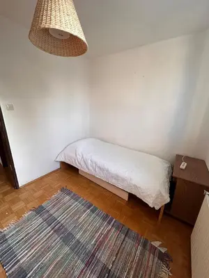 Ein Bett oder Betten in einem Zimmer der Unterkunft Green paradise near Vienna 3 room and balcony