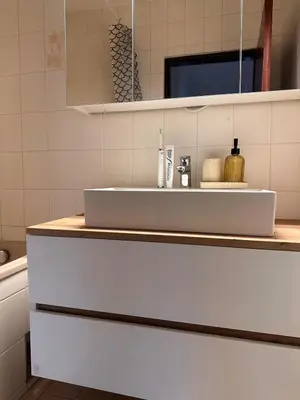 Ein Badezimmer in der Unterkunft Green paradise near Vienna 3 room and balcony