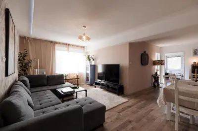 Ein Sitzbereich in der Unterkunft Boho Apartment Vienna