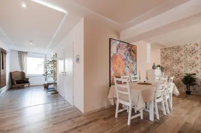 Ein Sitzbereich in der Unterkunft Boho Apartment Vienna