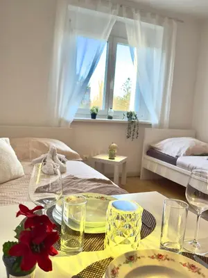 Ein Bett oder Betten in einem Zimmer der Unterkunft Quiet Apartment near Airport Vienna #2
