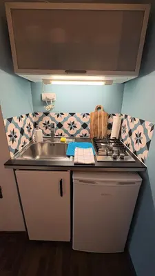 Küche/Küchenzeile in der Unterkunft Enjoy Wien