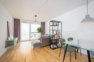 Ein Sitzbereich in der Unterkunft HIRSCH Apartments