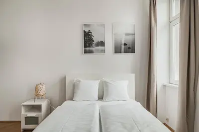 Ein Bett oder Betten in einem Zimmer der Unterkunft Vienna Living Loft - Favoriten
