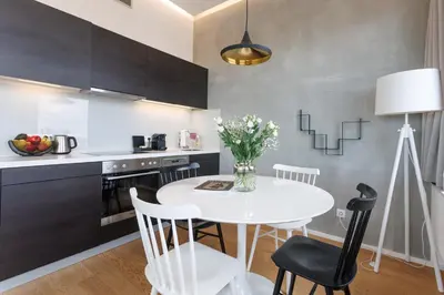 Küche/Küchenzeile in der Unterkunft Exklusives Skyline-View Loft - Nähe Zentrum Wien