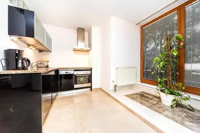 Küche/Küchenzeile in der Unterkunft Luxury apartment with pool