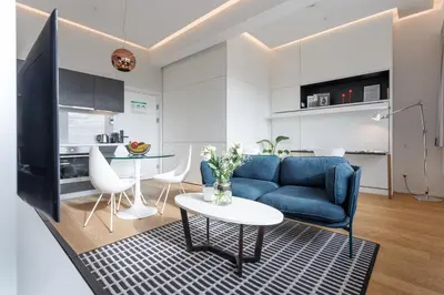 Küche/Küchenzeile in der Unterkunft Skyline City Loft