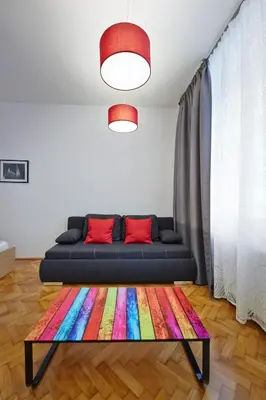 Ein Sitzbereich in der Unterkunft Stadthalle - FamilyCityApartment