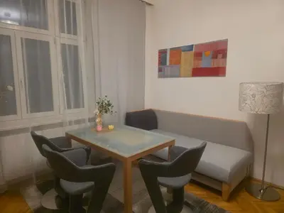 Ein Sitzbereich in der Unterkunft Privat Appartment Room