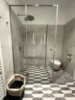 Ein Badezimmer in der Unterkunft Altbautraum