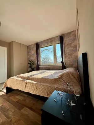 Ein Bett oder Betten in einem Zimmer der Unterkunft Retro Vintage
