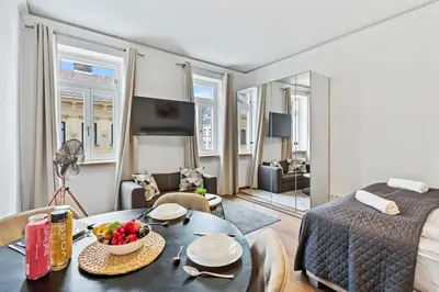 TV/Unterhaltungsangebot in der Unterkunft Stylish Studio, Smart TV, 2 Beds