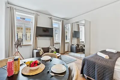 TV/Unterhaltungsangebot in der Unterkunft Stylish Studio, Smart TV, 2 Beds