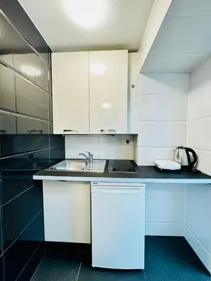 Küche/Küchenzeile in der Unterkunft Studio Apartment For 3 People, 15 Minutes to Rathausplatz