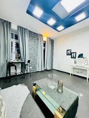 Ein Sitzbereich in der Unterkunft Studio Apartment For 3 People, 15 Minutes to Rathausplatz