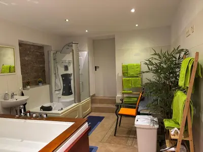 Ein Badezimmer in der Unterkunft Skyvilla Wien - Gartenwohnung
