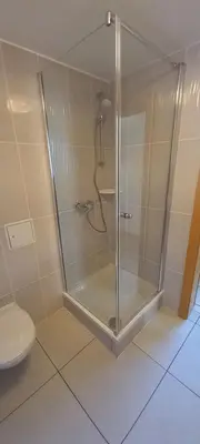 Ein Badezimmer in der Unterkunft Gästewohnung mit Terrasse 