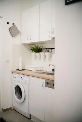 Küche/Küchenzeile in der Unterkunft Vienna Cozy Hub - Family - Metro Access - 10min City-Centre