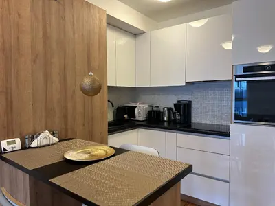 Küche/Küchenzeile in der Unterkunft Beauty Apartment Erlachgasse