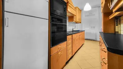 Küche/Küchenzeile in der Unterkunft Adalbert Apartments