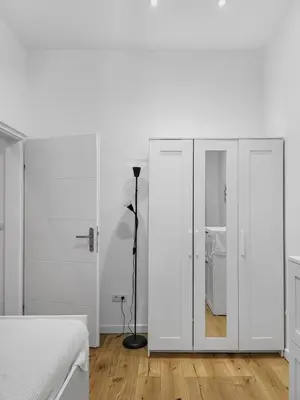 Ein Bett oder Betten in einem Zimmer der Unterkunft Nordwestbahn Apartments