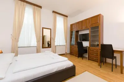 Ein Bett oder Betten in einem Zimmer der Unterkunft Waldmüler Apartments