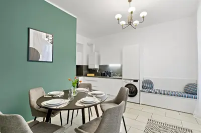 Ein Sitzbereich in der Unterkunft Cozy Living Apartment 