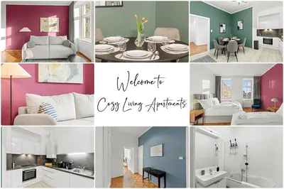 Küche/Küchenzeile in der Unterkunft Cozy Living Apartment 
