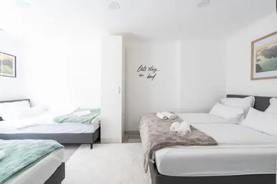 Ein Bett oder Betten in einem Zimmer der Unterkunft Natur View Apartment