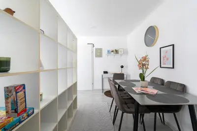 Ein Sitzbereich in der Unterkunft Natur View Apartment