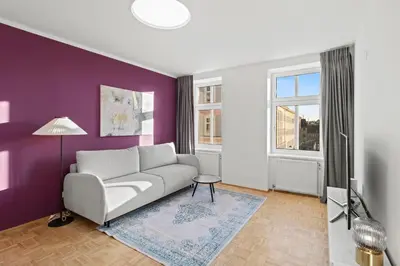 Ein Sitzbereich in der Unterkunft Cozy Living Apartment 
