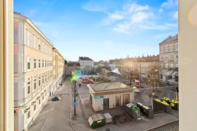 Ein allgemeiner Blick auf Wien oder ein Stadtblick von der Ferienwohnung aus