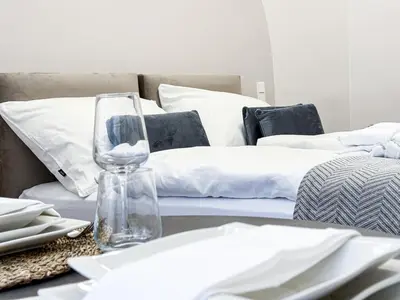 Ein Bett oder Betten in einem Zimmer der Unterkunft Apartment Noble in Vienna's City Center