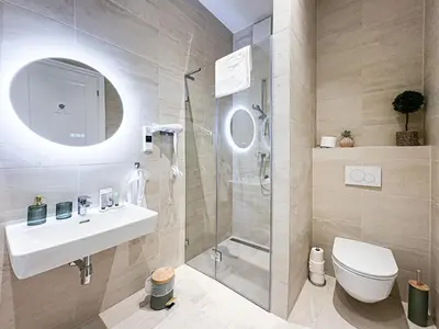 Ein Badezimmer in der Unterkunft Apartment Magnificence in Vienna's City Center