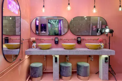 Ein Badezimmer in der Unterkunft UrbanKey Studios - Vienna Mitte