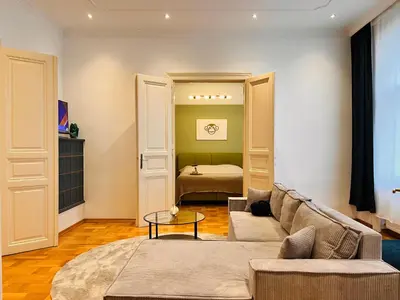 Ein Sitzbereich in der Unterkunft SERVUS HOMES - Friends & Family