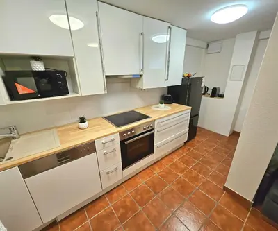 Küche/Küchenzeile in der Unterkunft Gemütliche Ferienwohnung Parndorf