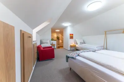 Ein Bett oder Betten in einem Zimmer der Unterkunft Apartment Vinothek