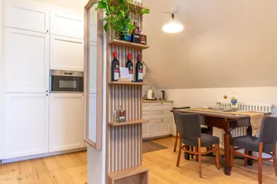 Küche/Küchenzeile in der Unterkunft Apartment Vinothek