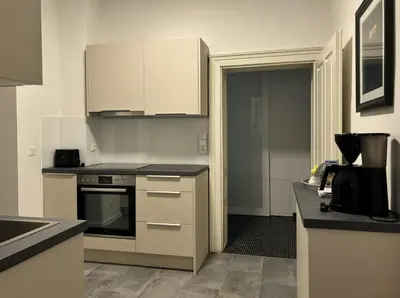 Küche/Küchenzeile in der Unterkunft Casa Nostra - Zentrale Wohnung am Augarten