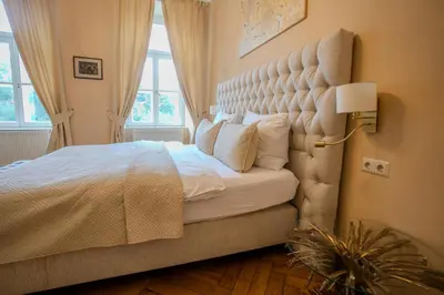 Ein Bett oder Betten in einem Zimmer der Unterkunft Parkview Boutique Apartments