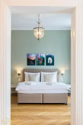 Ein Bett oder Betten in einem Zimmer der Unterkunft Parkview Boutique Apartments