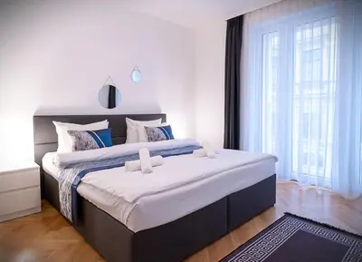 Ein Bett oder Betten in einem Zimmer der Unterkunft Margot