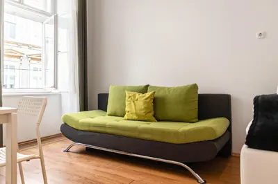 Ein Sitzbereich in der Unterkunft Comfortable 2BR Apt Central & Well Connected