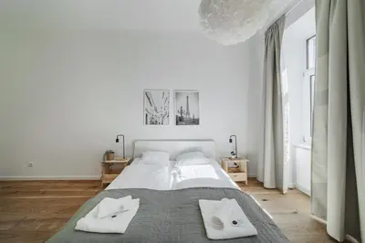 Ein Bett oder Betten in einem Zimmer der Unterkunft Smart Living Apartments - Hauptbahnhof