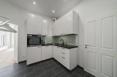 Küche/Küchenzeile in der Unterkunft Smart Living Apartments - Hauptbahnhof