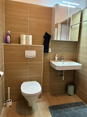 Ein Badezimmer in der Unterkunft Casa Nostra - Ruhig & zentral wohnen am Augarten