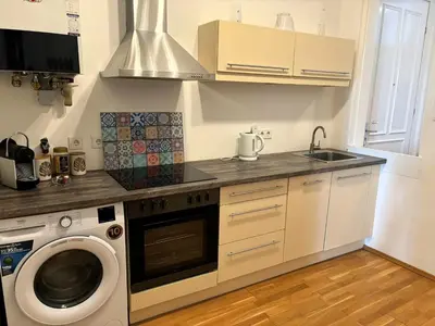 Küche/Küchenzeile in der Unterkunft Casa Nostra - Helle Wohnung - direkt am Augarten
